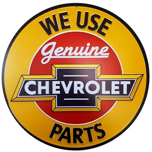 Placa Decorativa Mdf Chevrolet Genuine Parts