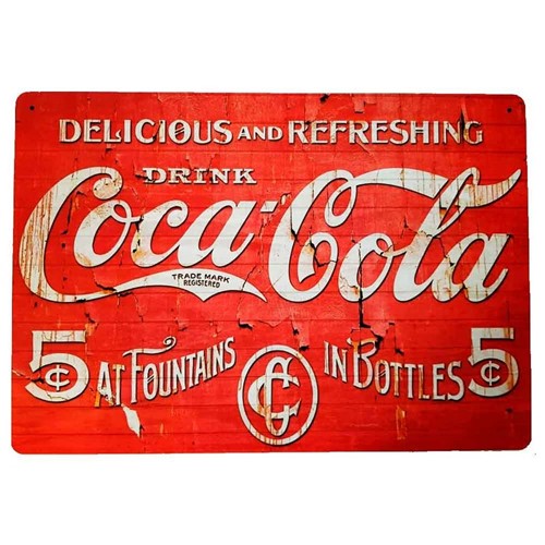 Placa Decorativa Mdf Drink Coca Cola
