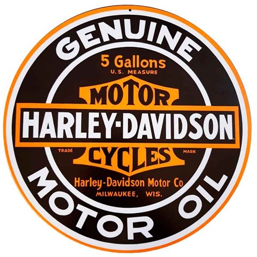 Placa Decorativa Mdf Harley Davidson Genuine