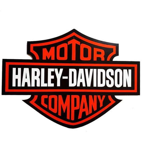 Placa Decorativa Mdf Harley Davidson Recorte