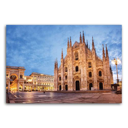 Placa Decorativa MDF Itália Catedral de Milão 20x30cm