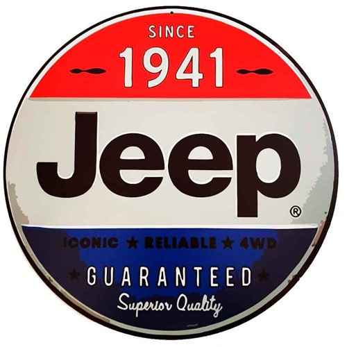 Placa Decorativa Mdf Jeep Since 1941