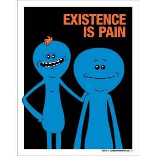 Placa Decorativa Mr. Meeseeks, Existence Is Pain - Rick And Morty
