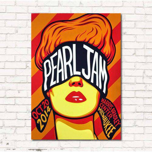 Placa Decorativa Pearl Jam em MDF 40x30cm