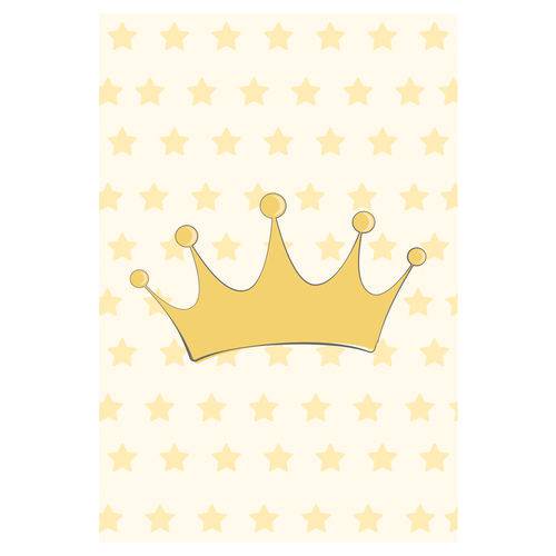Placa Decorativa Quarto Bebe Ursinha Princesa Coroa 30x40cm
