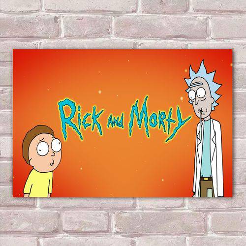 Placa Decorativa Rick And Morty 3