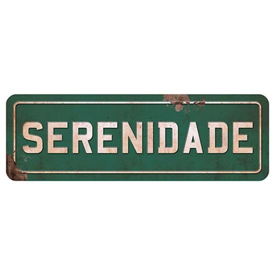 Placa Decorativa Serenidade 40x13cm DHPM2-032 - Litoarte
