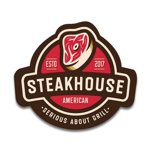 Placa Decorativa - Steakhouse- Vintro Decor - 35x31cm