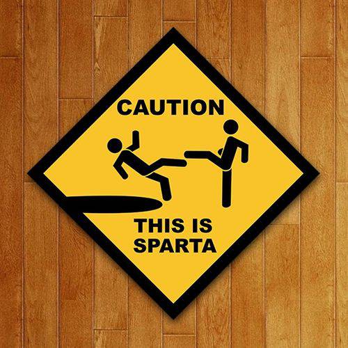 Placa Decorativa - This Is Sparta