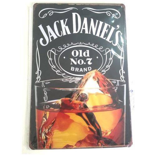 Placa Decorativa Vintage Retro Whiskey Jack Daniels - Pl203