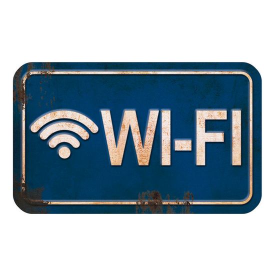 Placa Decorativa Wi-Fi 20x12cm DHPM-102 - Litoarte