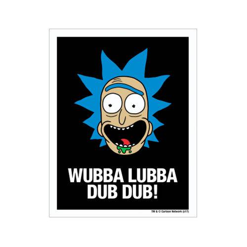Placa Decorativa - Wubba Lubba Dub Dub! - Legião Nerd