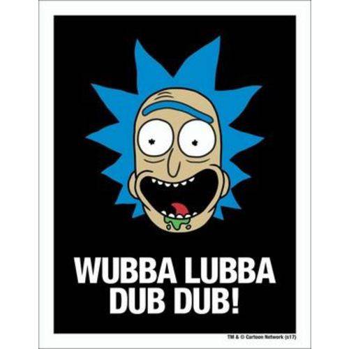 Placa Decorativa Wubba Lubba Dub Dub - Rick And Morty