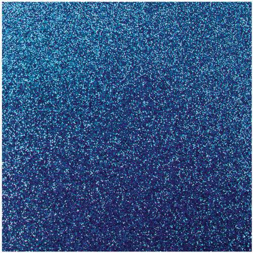 Placa em Eva C/ Gliter 60X40Cm Azul Escuro 2Mm Pct C/05