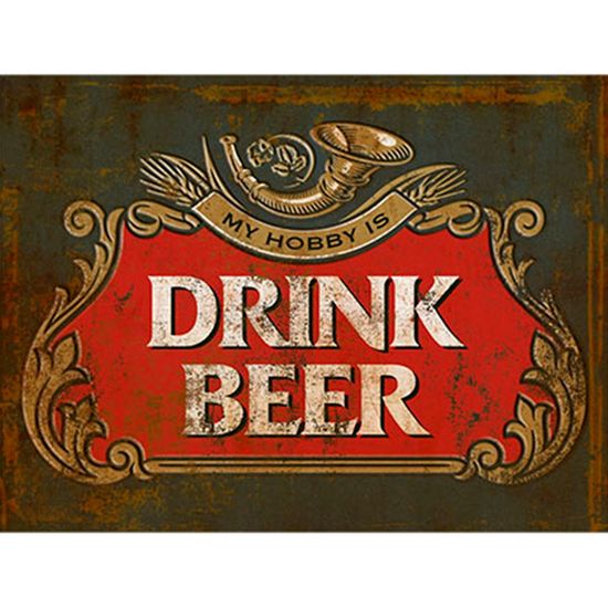 Placa em MDF e Papel Decor Home Drink Beer DHPM-119 - Litoarte