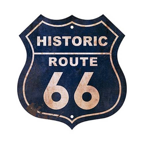 Placa em Mdf e Papel Decor Home Historic Route 66 Dhpm-022 - Litoarte