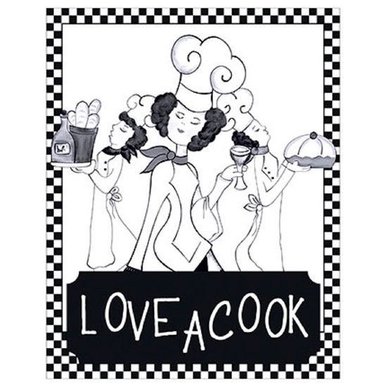 Placa em Mdf e Papel Decor Home Love a Cook Dhpm-056 - Litoarte