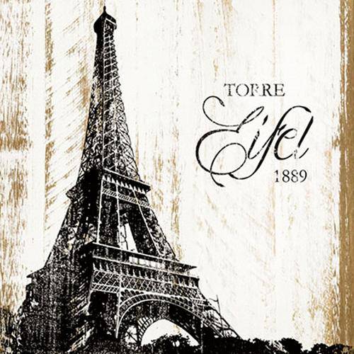 Placa em Mdf e Papel Decor Home Torre Eiffel Dhpm-122 - Litoarte