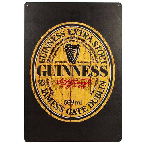 Placa em Mdf - Guinness Beer