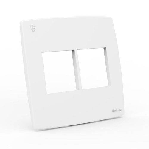 Placa Espelho Reale 4x4 para 2+2 Modulos Branco