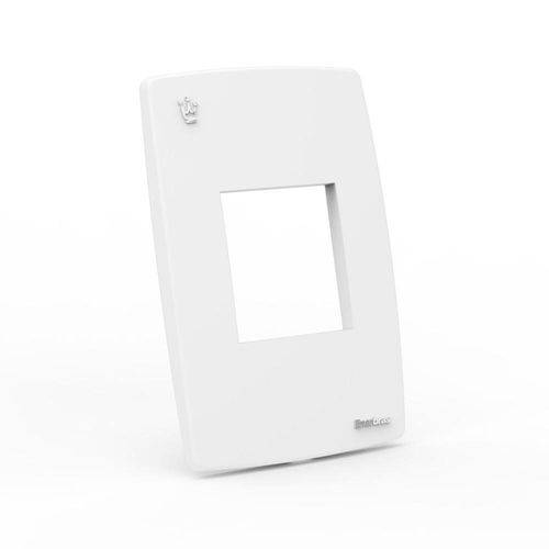 Placa Espelho Reale 2x4 para 2 Modulos Branco