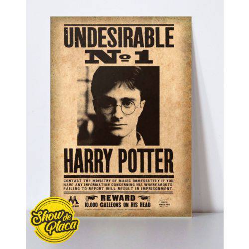 Placa Harry Potter - T0602 - ShowdePlaca