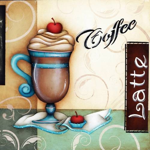 Placa Madeira Quadrada Coffee LPQC-011 - Litocart