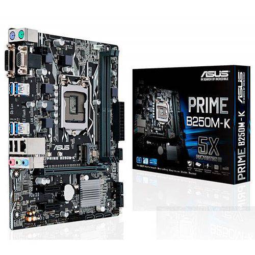 Placa Mãe Asus Prime B250M-K Socket LGA 1151 - Até 2 DDR4