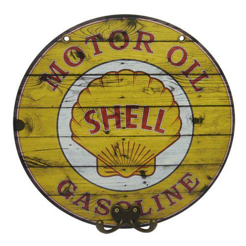 Placa Redonda Shell com Cabideiro