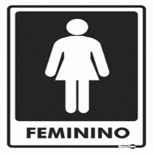 Placa SINALIZACÃO Banheiro Feminino (20X15X0,80MM)