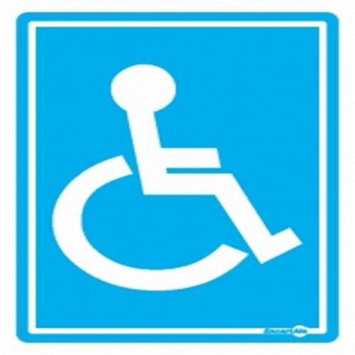 Placa SINALIZACÃO Cadeirante Deficiente (20X15X0,80MM)