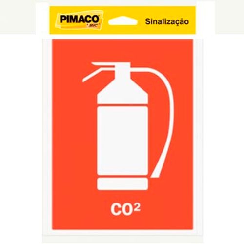 Placa Sinalização Extintor CO2 Pimaco Mix Seguranca - 5000613 1016247