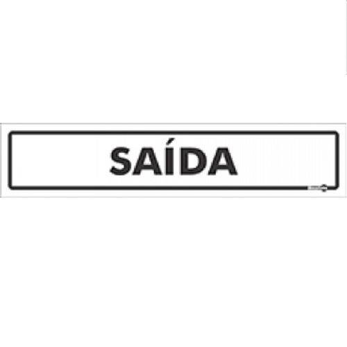 Placa SINALIZAÇÃO Saida (65X30X0,80MM)