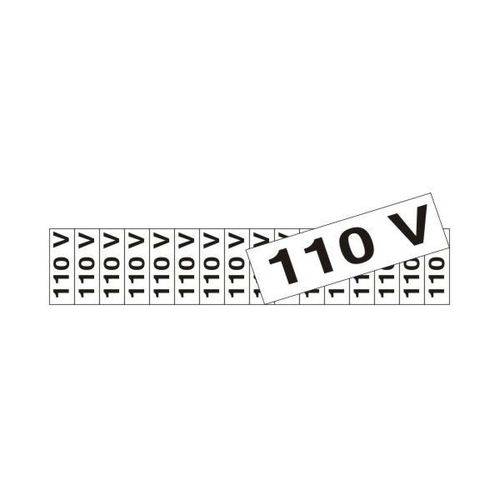 Placa Sinalizadora - 110V - Cartela C/ 16 Unidades - 1,5 X 3,5