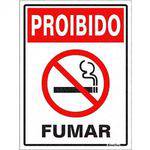 Placa Sinalizadora em Poliestireno "Proibido Fumar" - Sinalize