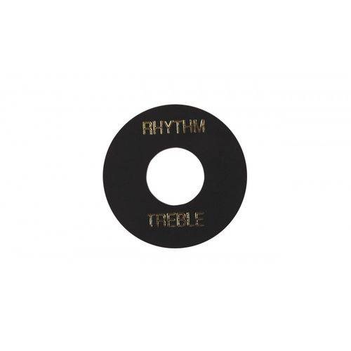 Placa Treble/ Rhythm Gibson Prwa 010 - Preta com Print Dourado