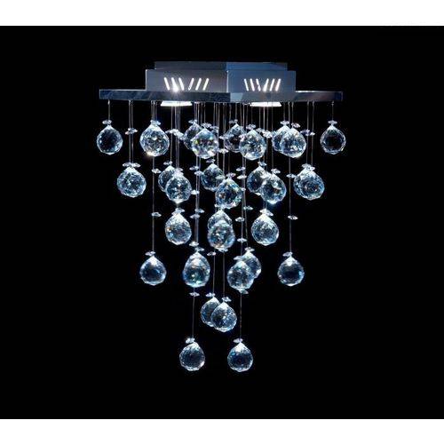 Plafon Quadrado Inox Cristal Transparente Asfour Intercalado 27x27 Qu-002 Dna Salas e Escritórios