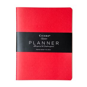 Planner Clássica 19x25 - Vermelha Planner