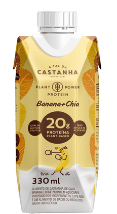 Plant Power Protein Banana e Chia 330ml - a Tal da Castanha