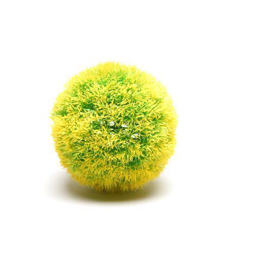 Planta Artificial Soma Musgo Ball Amarelo 13cm
