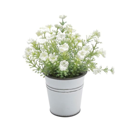 Plantas Artificiais Vase Flores Brancas