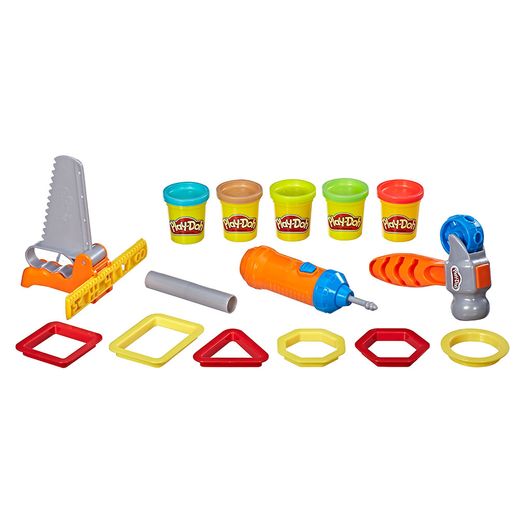 Play Doh Kit Construção Divertida com 5 Potes - Hasbro
