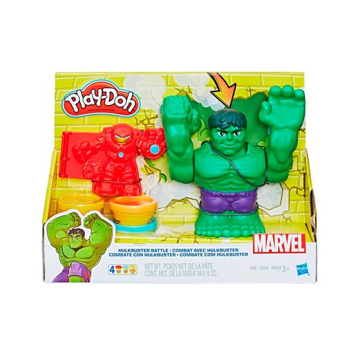 Play Doh Marvel Batalha Hulkbuster e Hulk - Hasbro