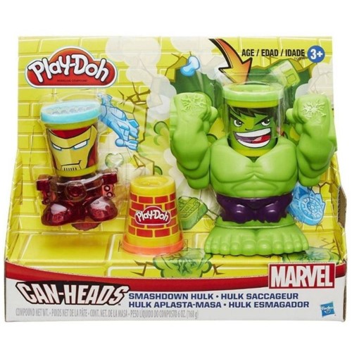 Play Doh Marvel Hulk Esmaga B0308-Hasbro