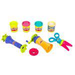 Play-Doh Super Ferramentas Tesoura/Confete e Molde - Hasbro