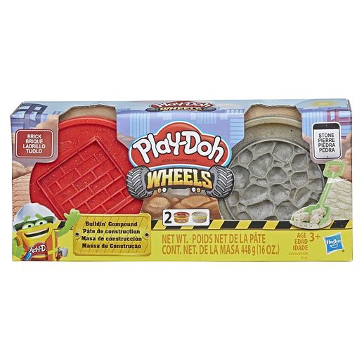 Play Doh Wheels Materiais de Construção Conjunto Tijolo e Pedra - Hasbro