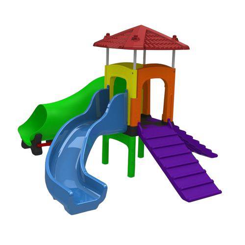 Playground Infantil Xalingo Fun Play com Escorregador e Túnel