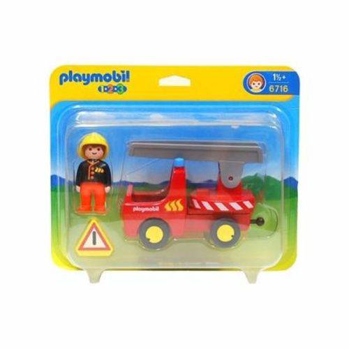 Playmobil 1, 2, 3 Carro de Bombeiro - Sunny 6716