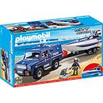 Playmobil Caminhão Policial com Lancha - Sunny Brinquedos