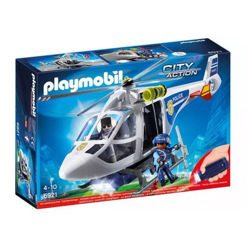 Playmobil City Action Helicóptero da Polícia com Luz 6921